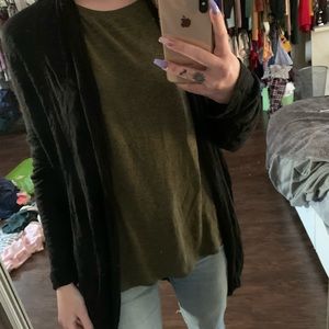 Thin black cardigan
